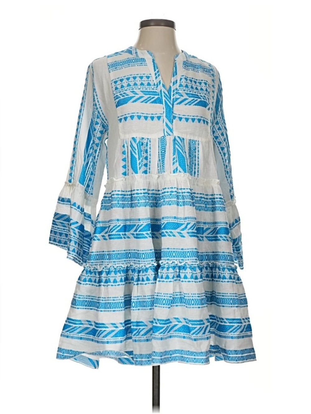 Elan Mini Kaftan Tiered Dress Small NWT Beach Summer